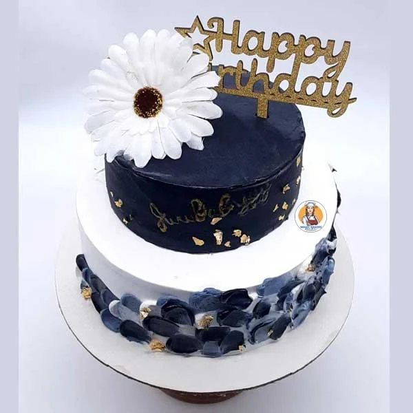 Flower Theme Tier Cake – Magic Bakers, Delicious Cakes - 1kg
